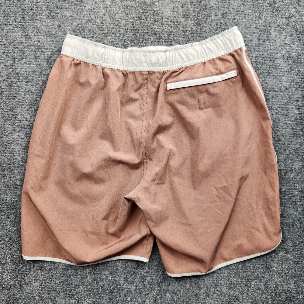 Vuori Banks Shorts Mens Medium 7" Brownish Drawstring Pockets Elastic Unlined - Picture 2 of 9